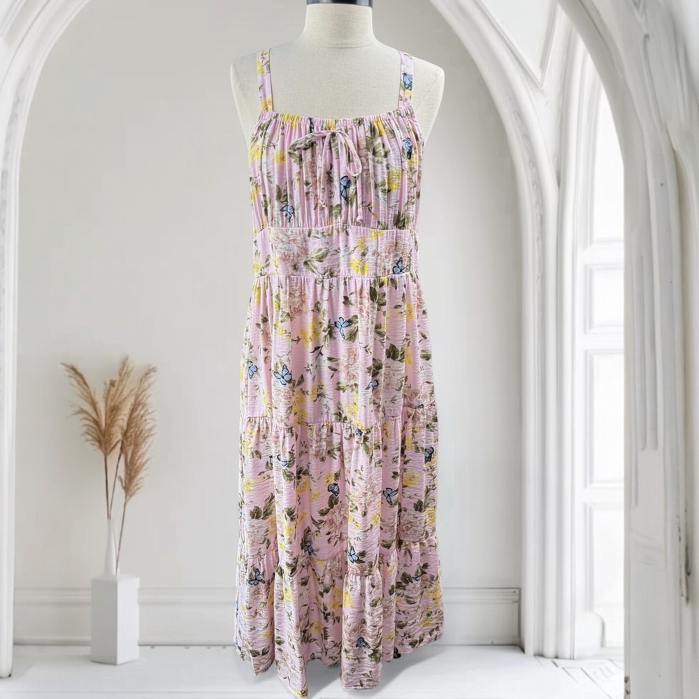 INC Women's pink floral dress size 12 NWT